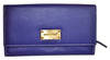 Pratico - women full Flap Leather Wallet #LW07 Blue
