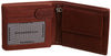 Pratico - mens 17 card leather trifold wallet #GW50 Cognac
