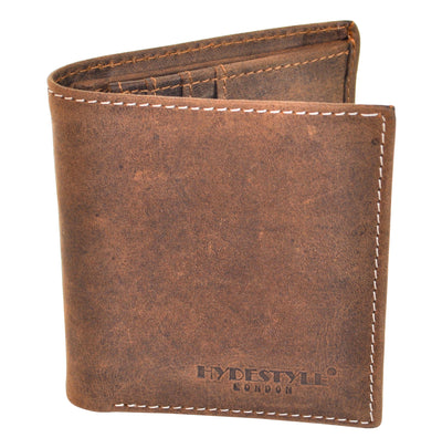 HYDESTYLE Venator distressed leather slim wallet #GW57