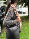 Neon Orange Hobo Shoulder Strap Pony Skin Replacement RS400