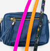 Neon Pink, Orange and Metallic Skinny Replacement Bag Straps