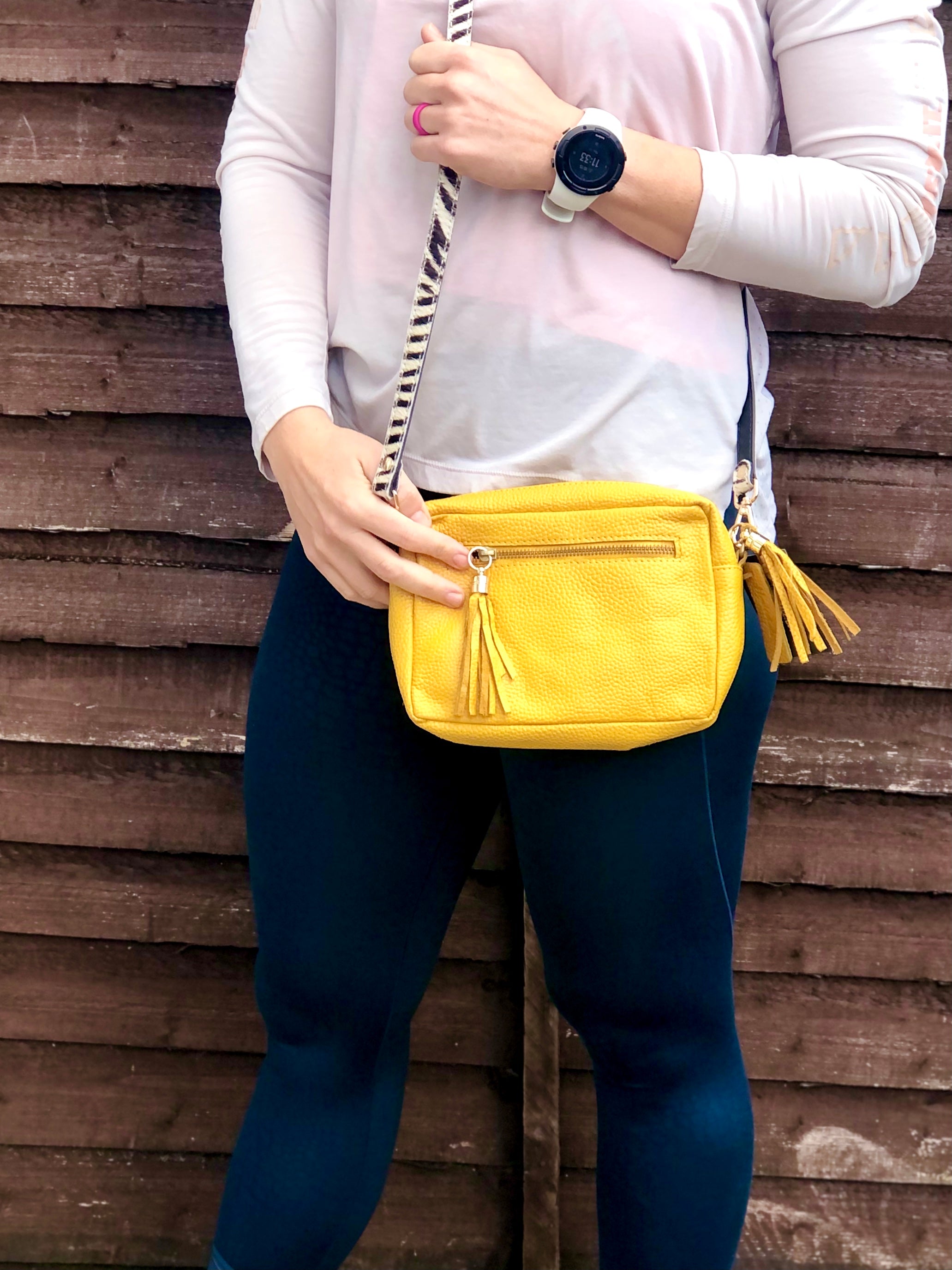 Yellow mustard deals clutch bag