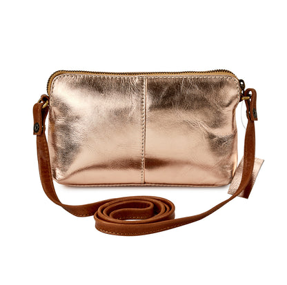HYDESTYLE Metallic Magpie NEL Clutch Bag #LB87 Rose Gold
