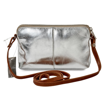 HYDESTYLE Metallic Magpie NEL Clutch Bag #LB87 Silver