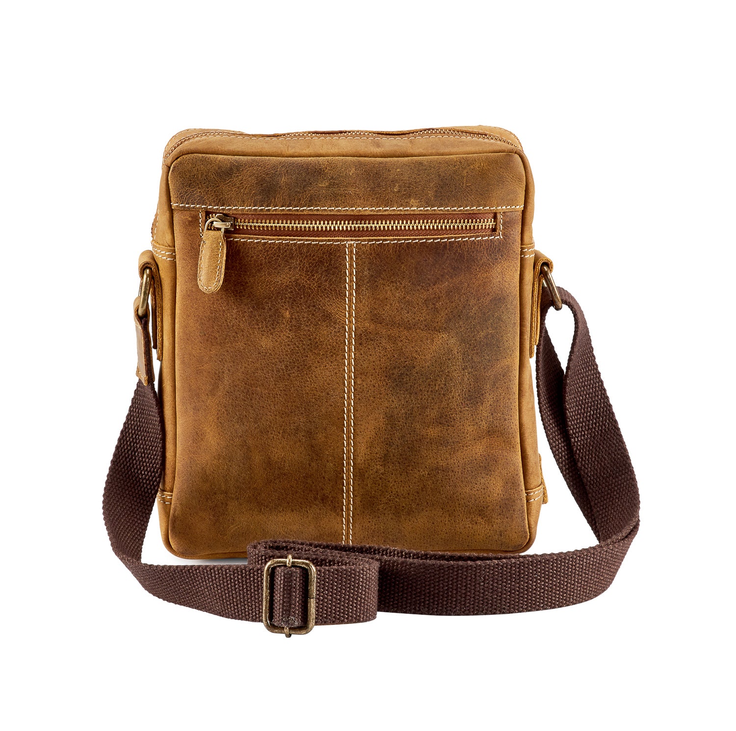 Distressed leather crossbody sale