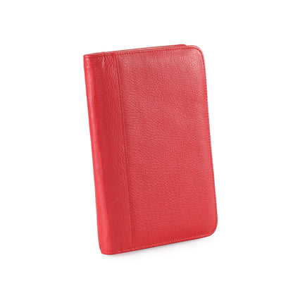 Pratico - leather A5 zip around Organizer #OS01 Red
