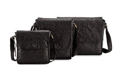 Pello Brown washed leather man-bag  #UM103 - Large