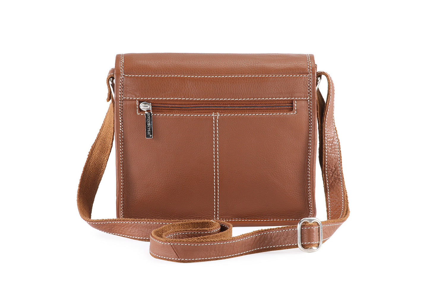 PRATICO - Xena leather small satchel bag #LB44 brown