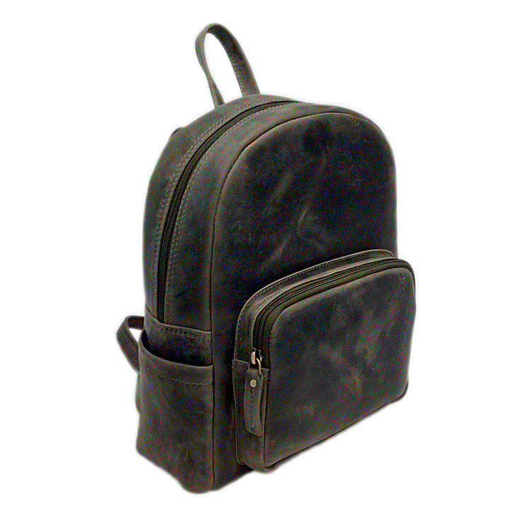 Venator Distressed Leather A4 Backpack#UM06