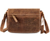 Distressed Leather Saddle Bag #UM62