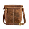 Distressed Leather Travel Cross-Body Bag - iPad/tablet A5 #UM63