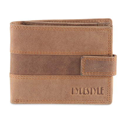 Frango mens' leather slim bifold wallet #GW40