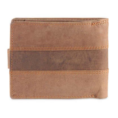 Frango mens' leather slim bifold wallet #GW40