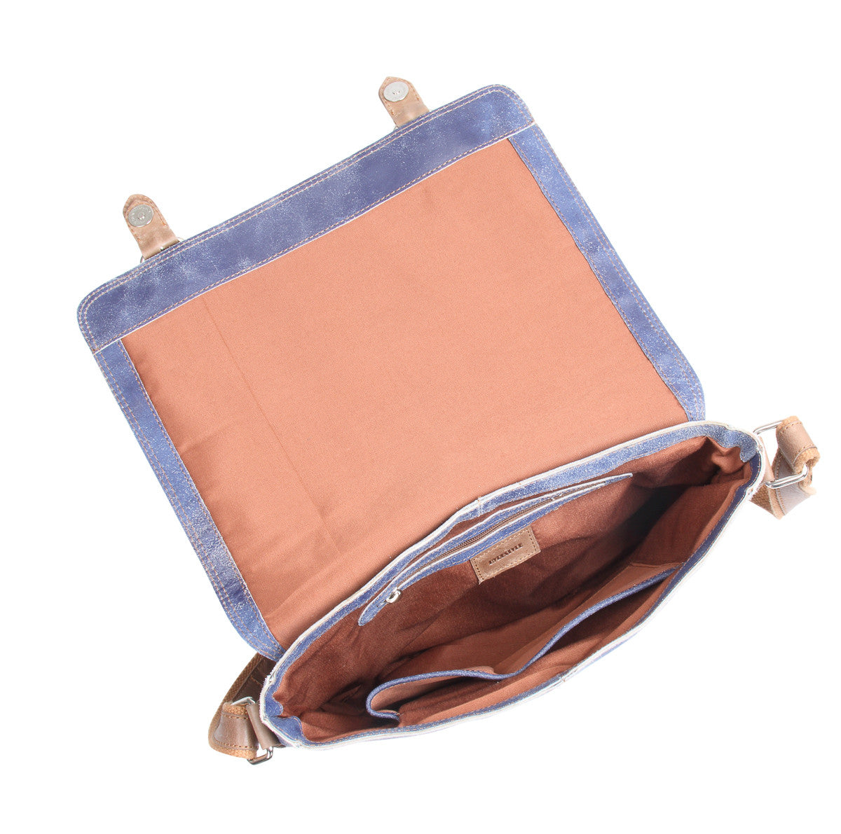 Crackle genuine leather a4 satchel messenger bag #UM44