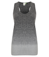 Grey Summer Top Seamless Running Ladies Vest LTS-302