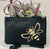Personalised Spring Summer Tropical Print Leather Clutch Bag LBR301-Bee