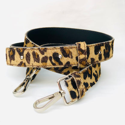 Leopard Hair On Hide Leather Crossbody Bag Replacement Strap RS300