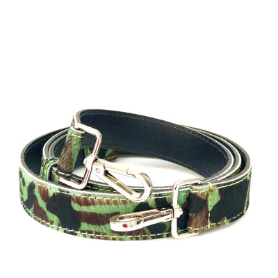 Rolled Camo Hair On Hide Leather Crossbody Bag Replacement Strap