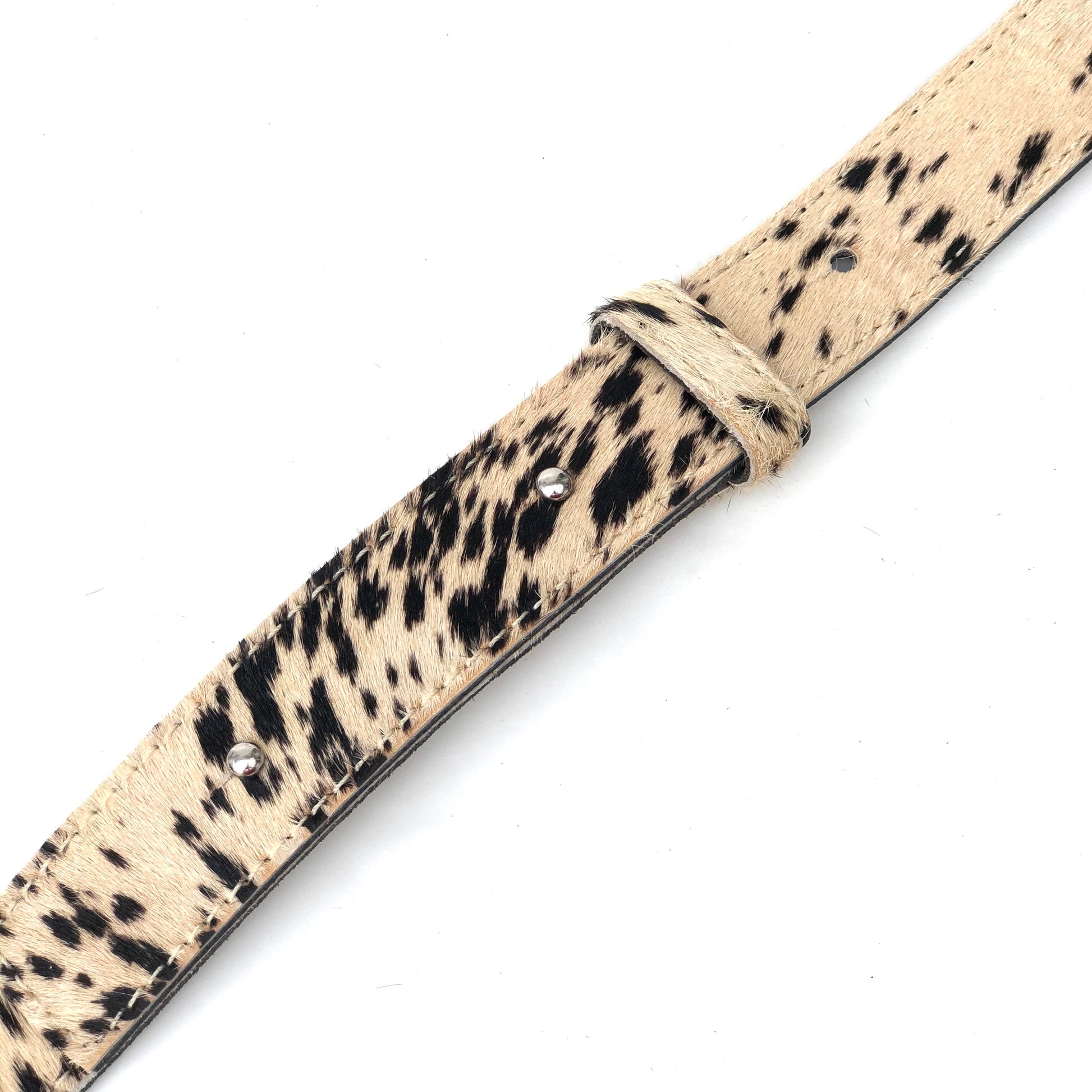 Close image of Spotty Hair On Hide Leather Crossbody Bag Replacement Strap 