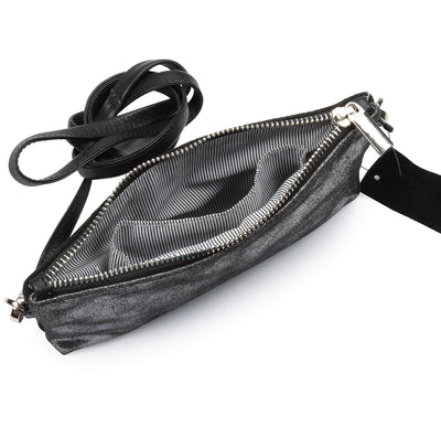 Metallic Rimor Apple Clutch Bag #LB76 black
