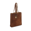 Sofia reversible leather tote bag- Brown