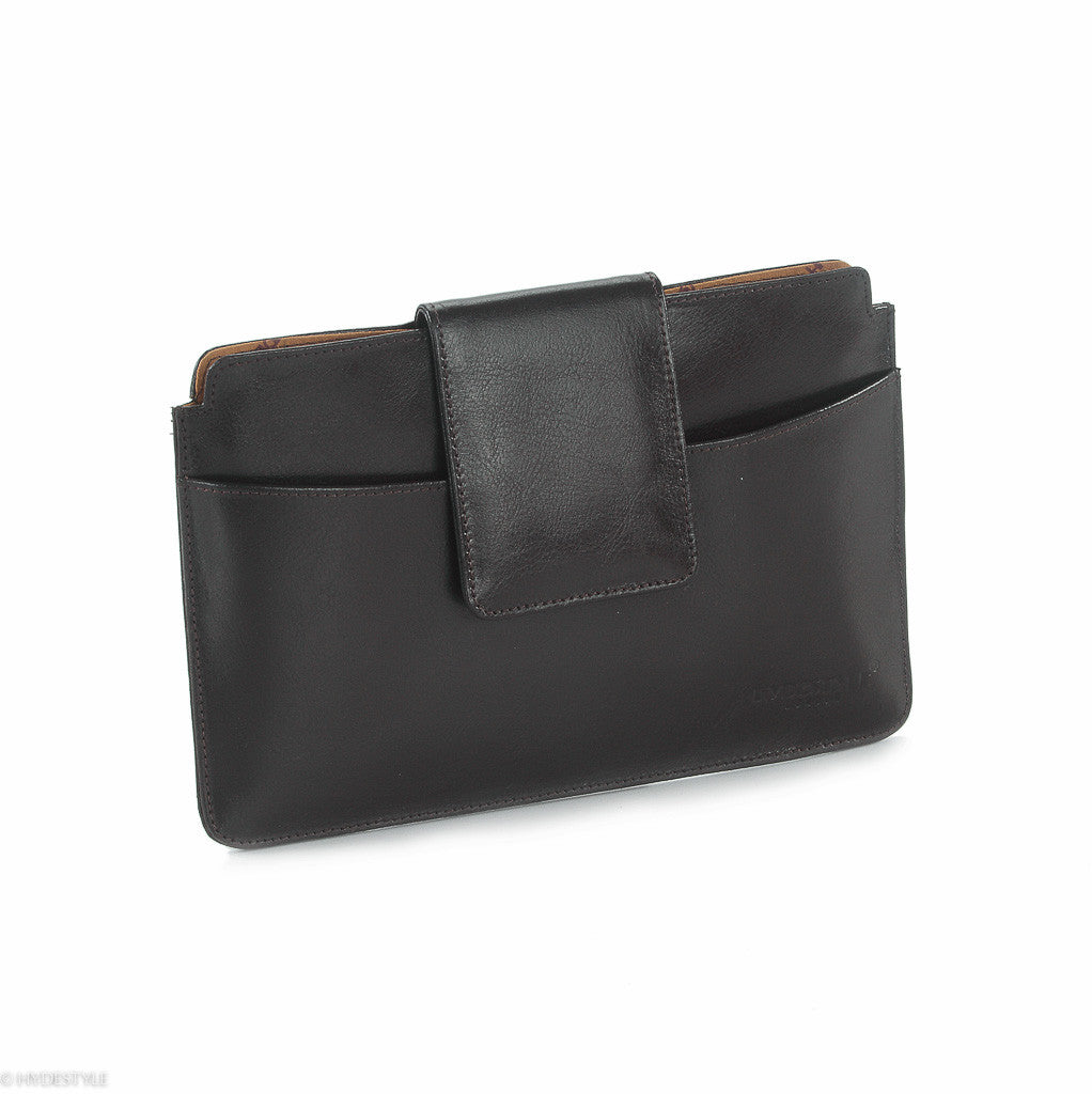 Trenz leather iPad oversize clutch #GC10 Black