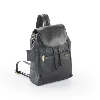 Pratico - piccolo leather backpack #UM35 Black