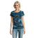 Blue Camo Printed Ladies T-Shirt LTS-1187